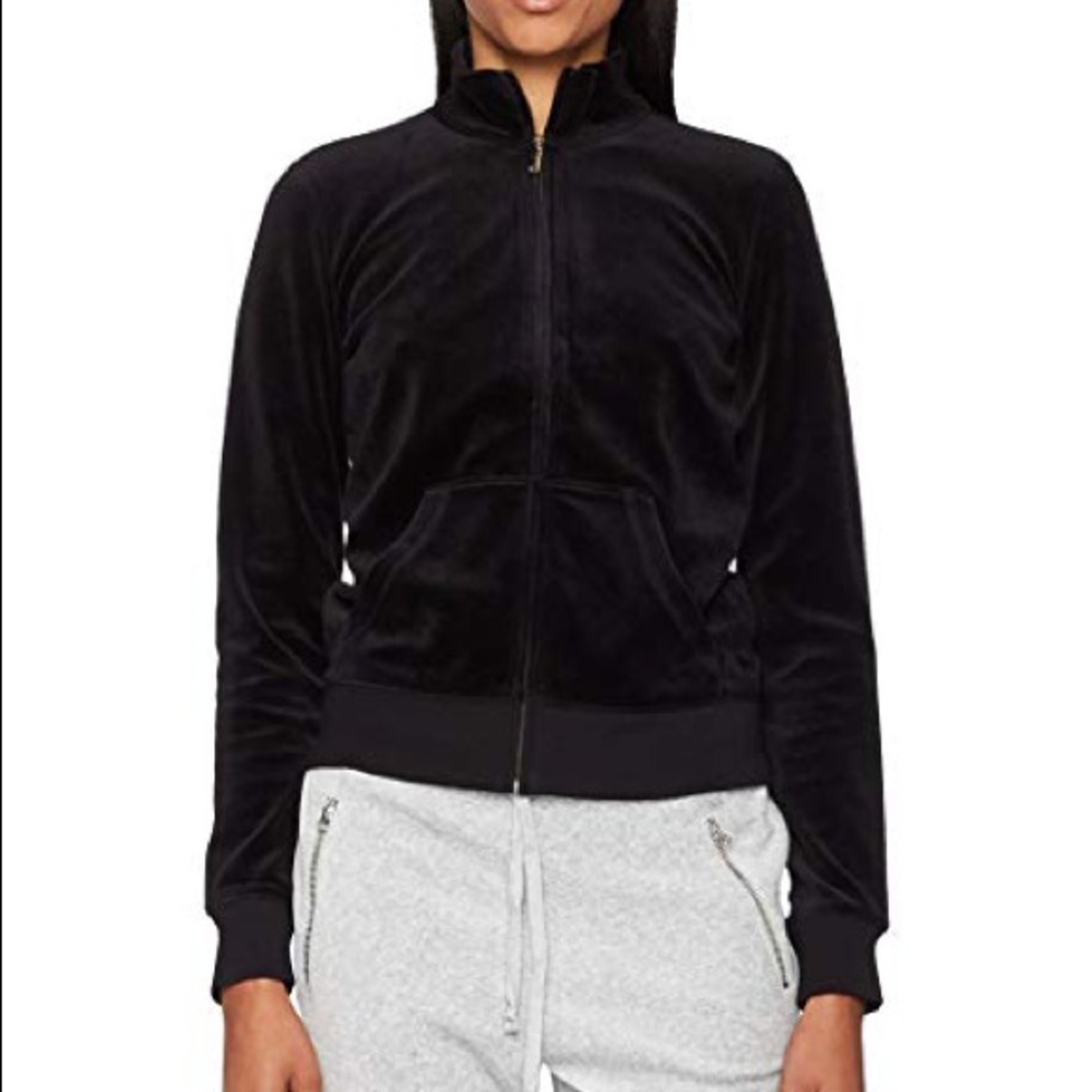 Juicy Couture Black Velour Zip Up